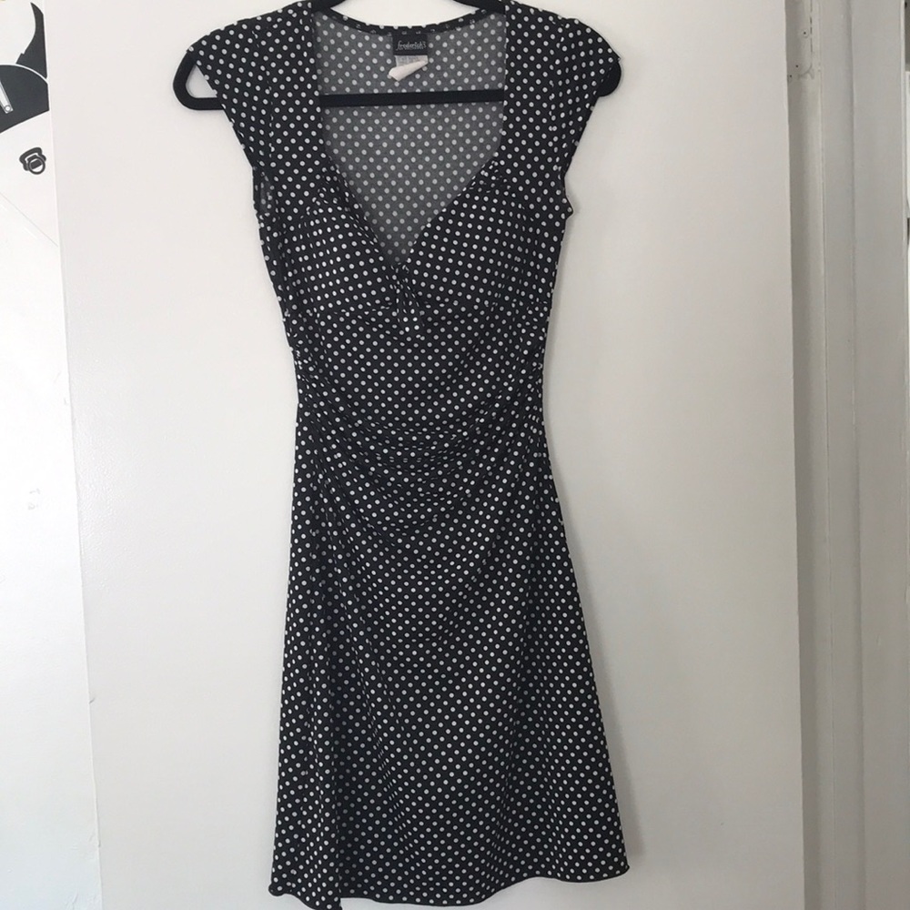 Polka dot busty dress